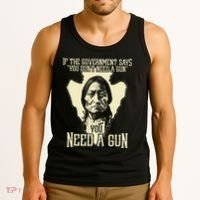 Sitting Bull Chief Gun Retro Arrow Head Tank Top thumb 3