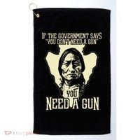 Sitting Bull Chief Gun Retro Arrow Head Golf Towel thumb 0