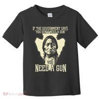 Sitting Bull Chief Gun Retro Arrow Head Toddler T-Shirt thumb 0