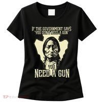Sitting Bull Chief Gun Retro Arrow Head Women's T-Shirt thumb 0