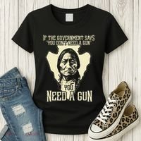Sitting Bull Chief Gun Retro Arrow Head Women's T-Shirt thumb 3