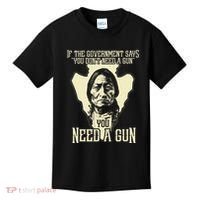 Sitting Bull Chief Gun Retro Arrow Head Kids T-Shirt thumb 0