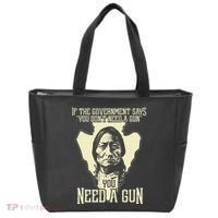 Sitting Bull Chief Gun Retro Arrow Head Tote Bag thumb 0