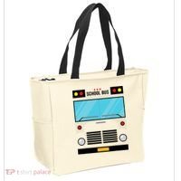 School Bus Costume Simple Halloween Costume Tote Bag thumb 2