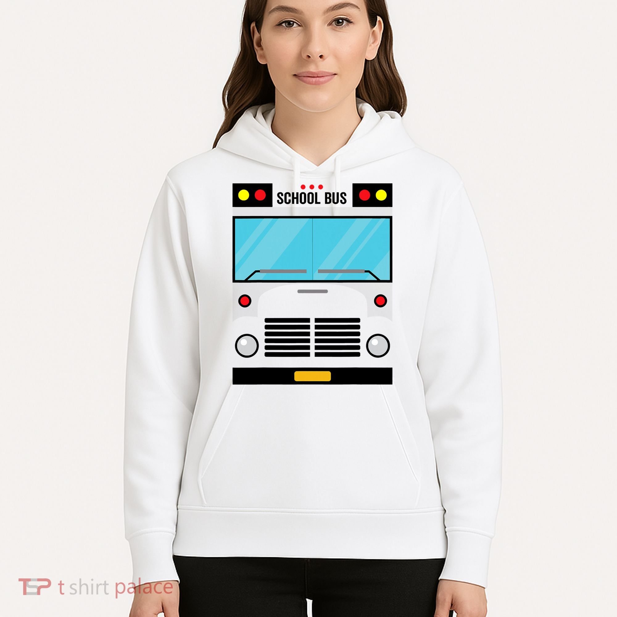 School Bus Costume Simple Halloween Costume Hoodie