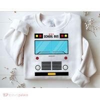 School Bus Costume Simple Halloween Costume Sweatshirt thumb 2