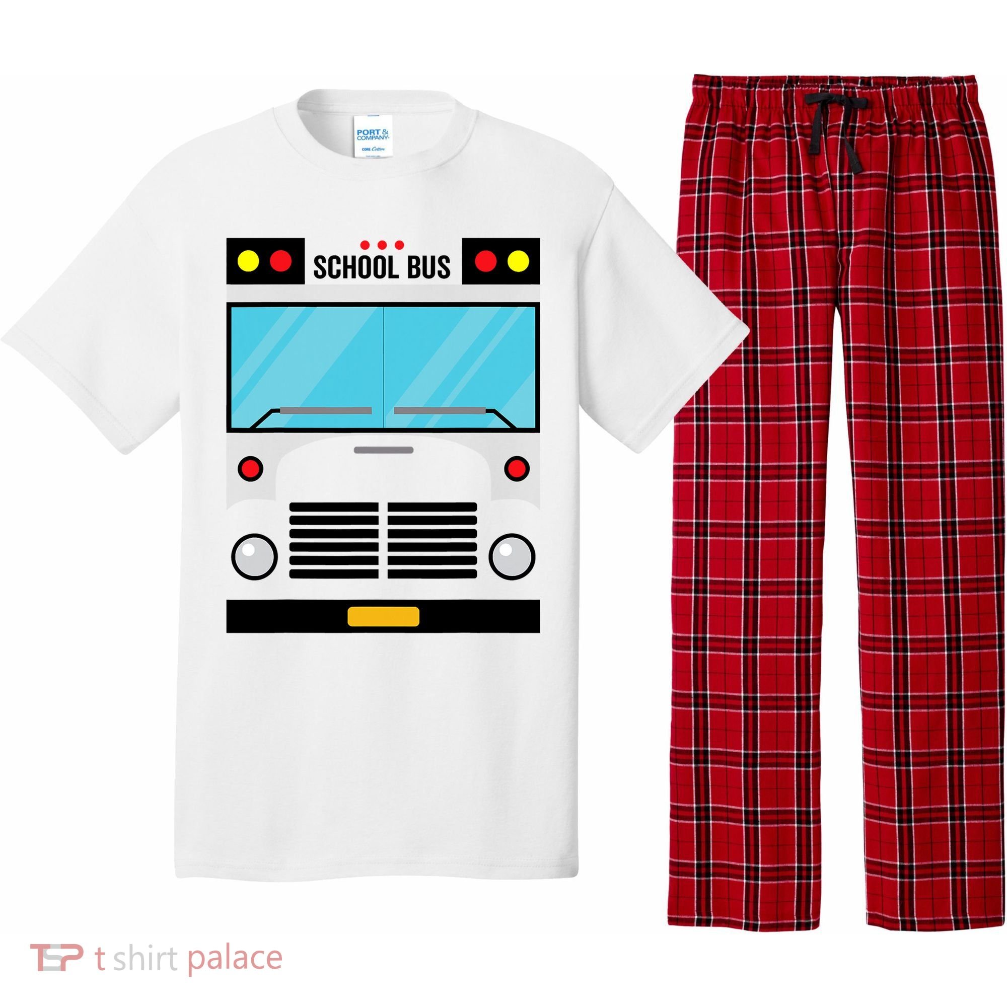 School Bus Costume Simple Halloween Costume Pajama Set