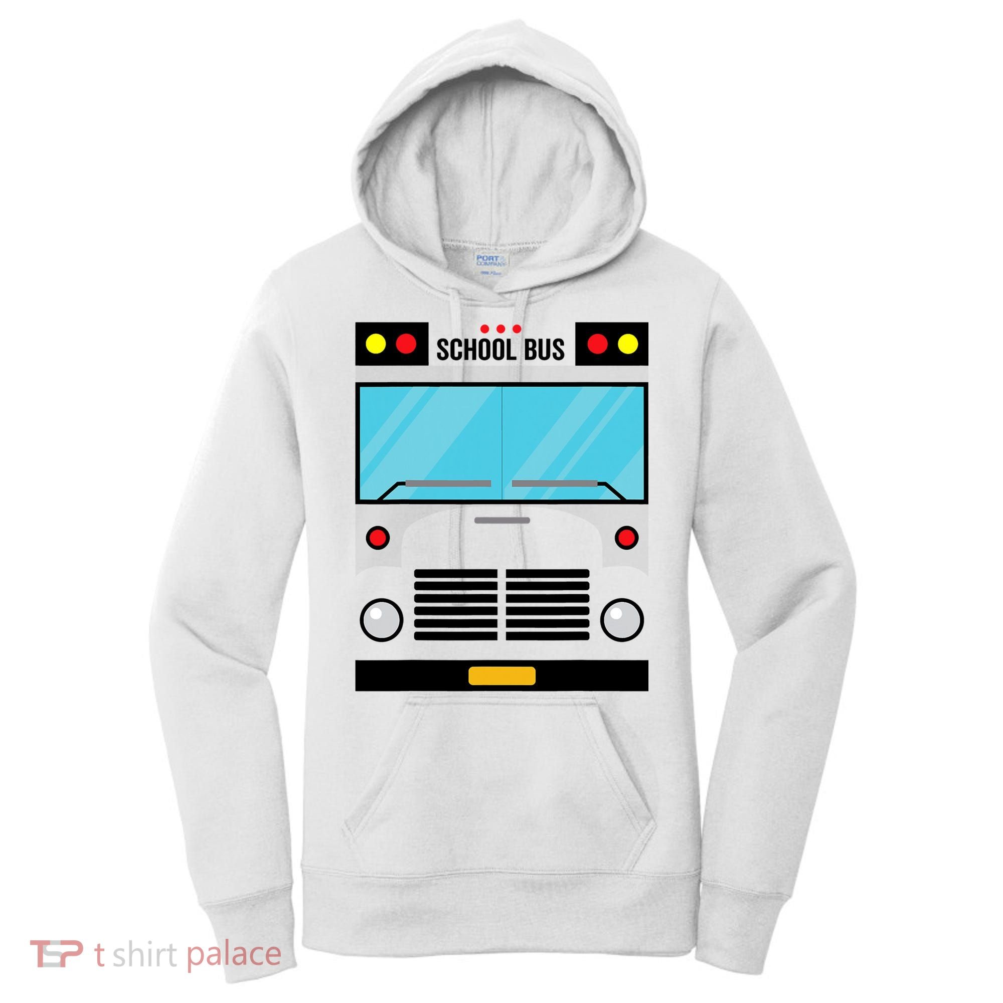 School Bus Costume Simple Halloween Costume Women's Hoodie