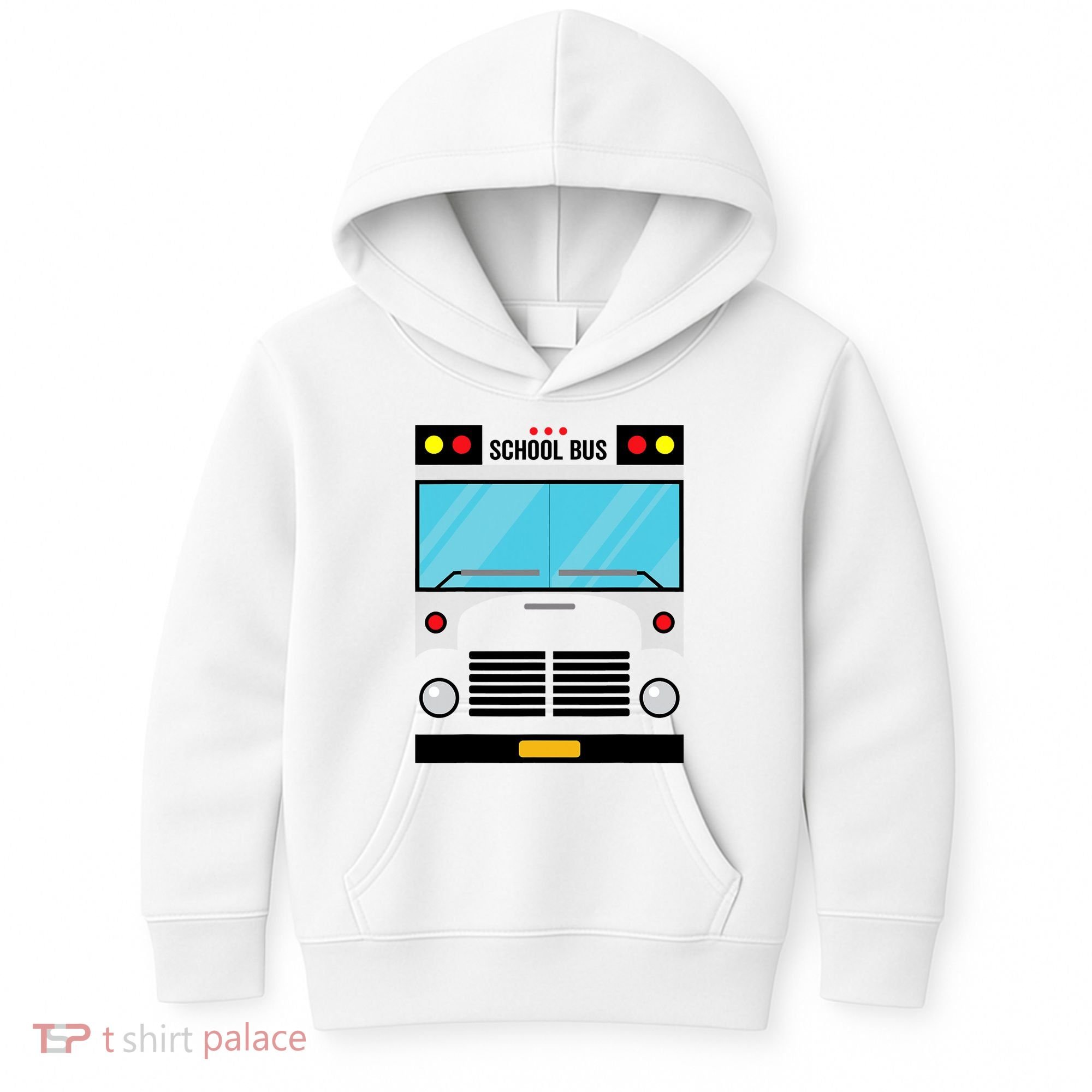 School Bus Costume Simple Halloween Costume Kids Hoodie