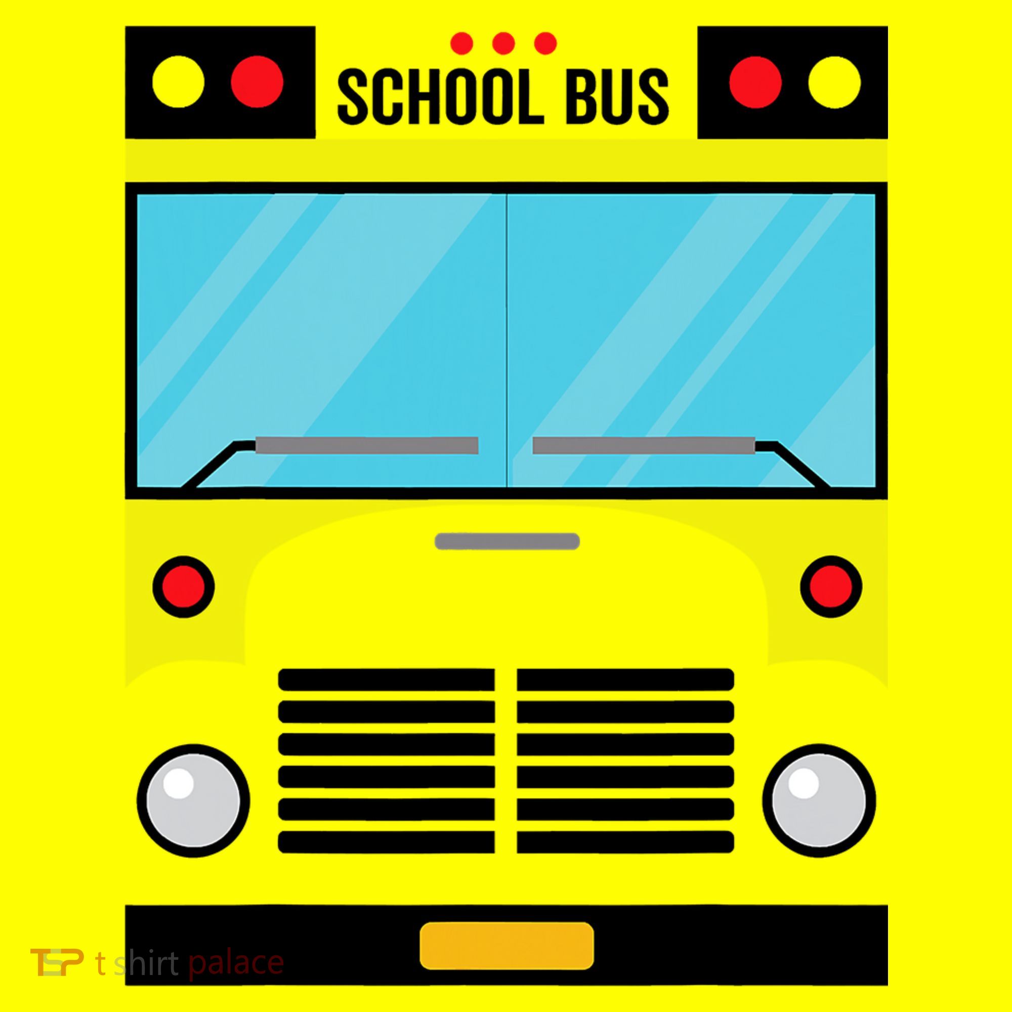 School Bus Costume Simple Halloween Costume Long Sleeve Shirt