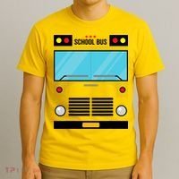 School Bus Costume Simple Halloween Costume T-Shirt thumb 3