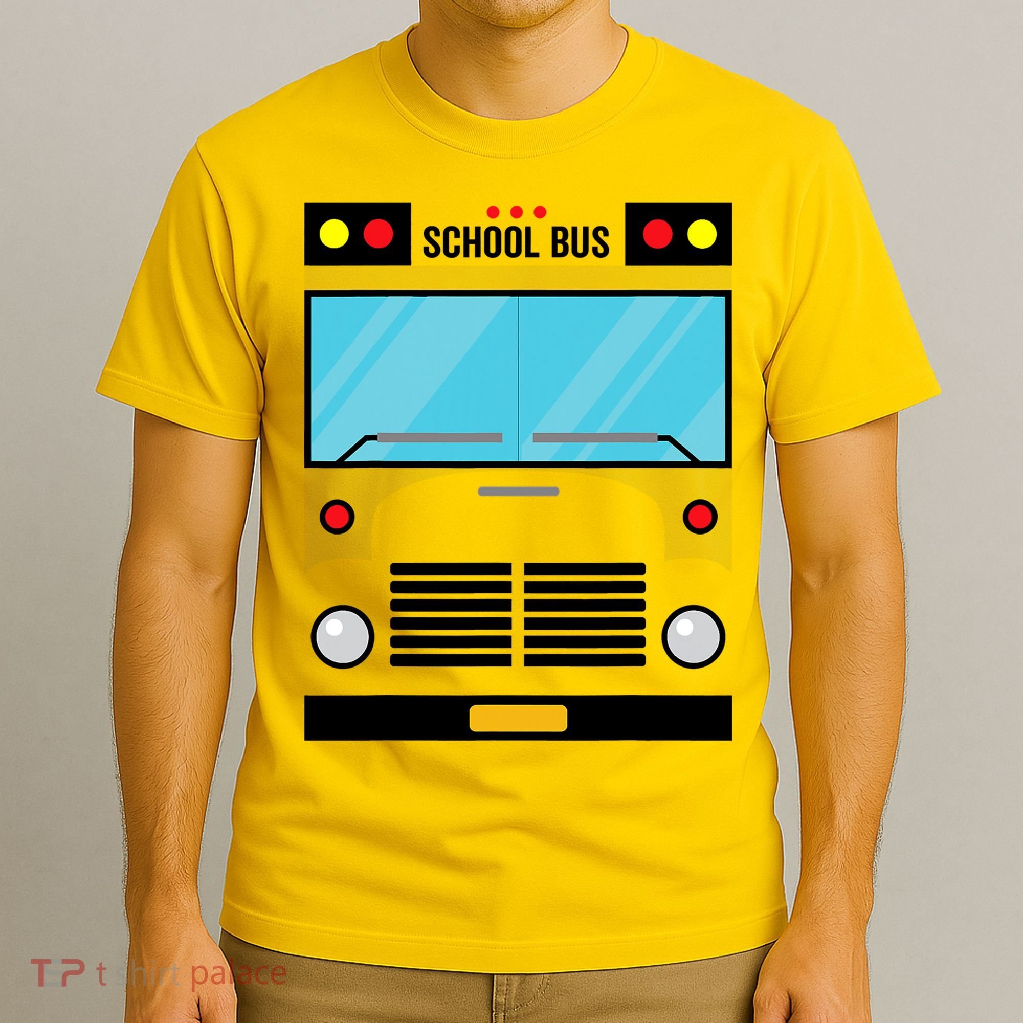 School Bus Costume Simple Halloween Costume T-Shirt