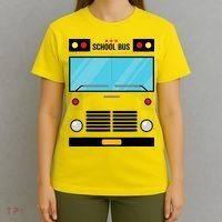 School Bus Costume Simple Halloween Costume T-Shirt thumb 4