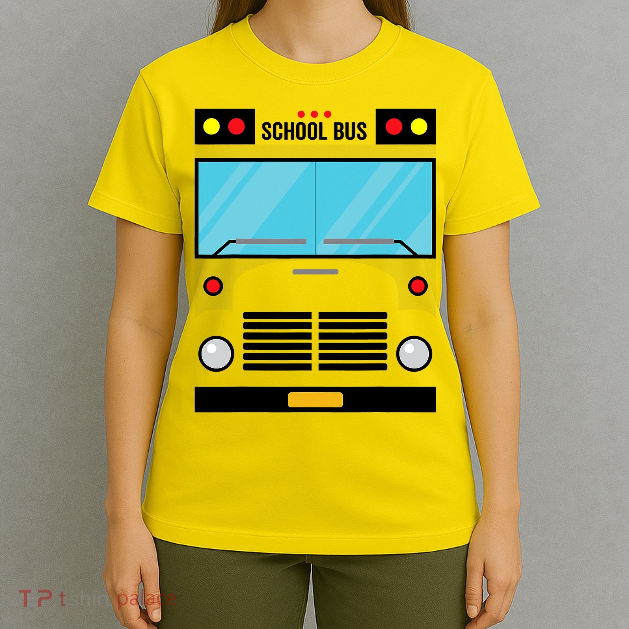 School Bus Costume Simple Halloween Costume T-Shirt