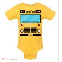 School Bus Costume Simple Halloween Costume Baby Bodysuit thumb 0