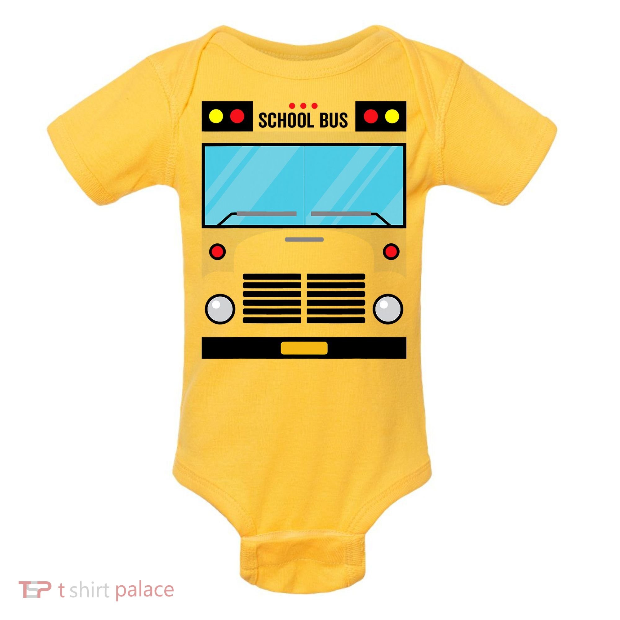 School Bus Costume Simple Halloween Costume Baby Bodysuit