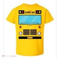 School Bus Costume Simple Halloween Costume Toddler T-Shirt thumb 0