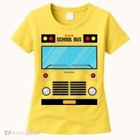 School Bus Costume Simple Halloween Costume Women's T-Shirt thumb 0