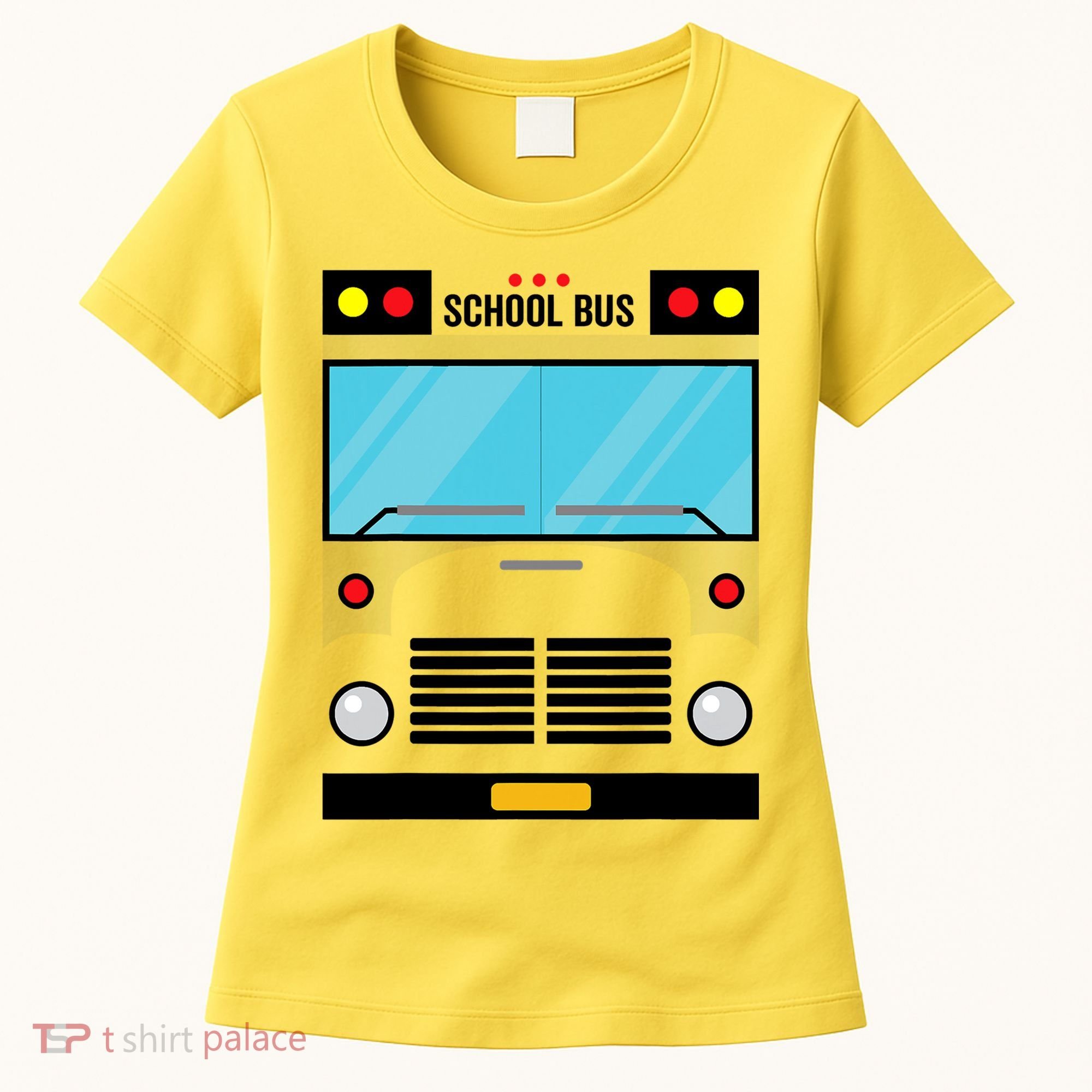 School Bus Costume Simple Halloween Costume Women's T-Shirt