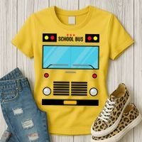 School Bus Costume Simple Halloween Costume Women's T-Shirt thumb 3