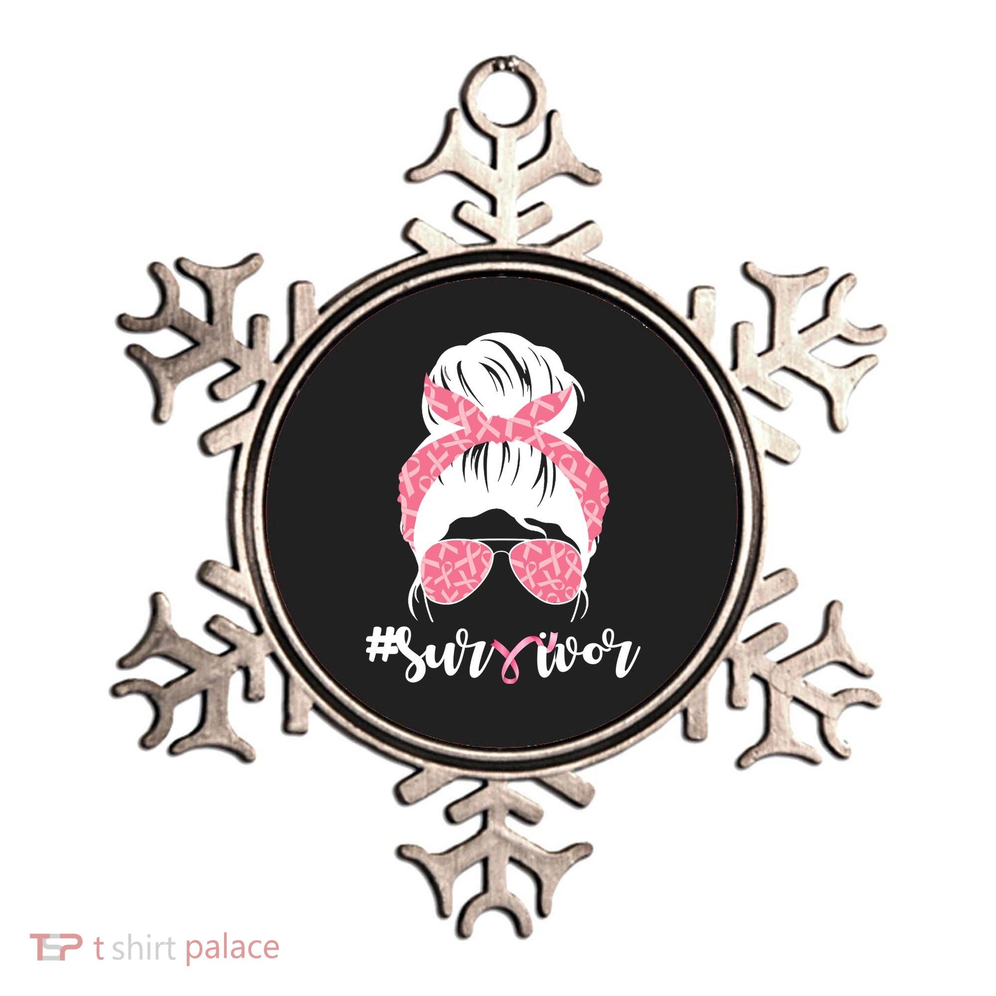 Survivor Breast Cancer Girl Ornament