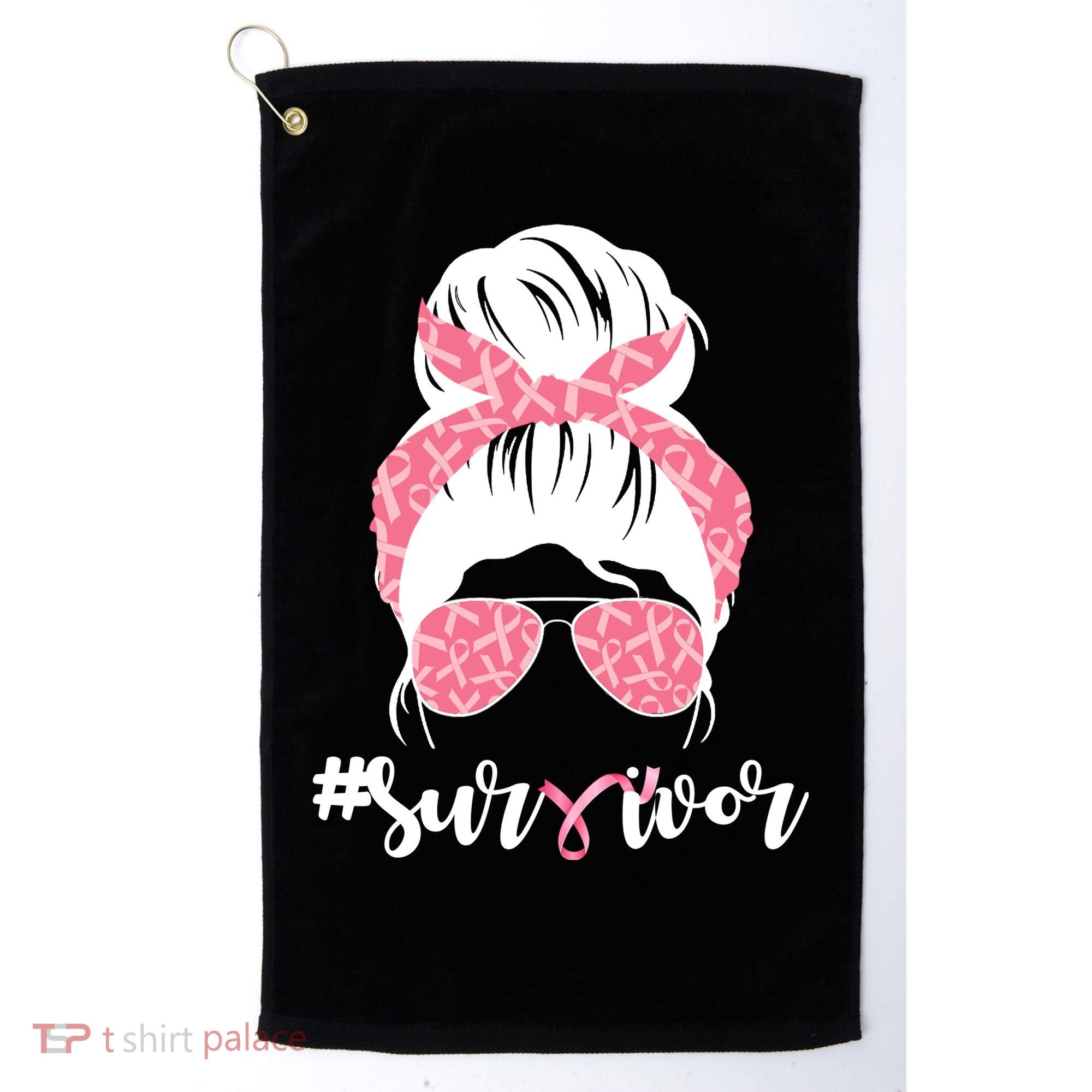 Survivor Breast Cancer Girl Golf Towel