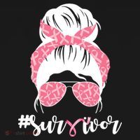Survivor Breast Cancer Girl Visor thumb 3