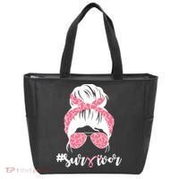 Survivor Breast Cancer Girl Tote Bag thumb 0