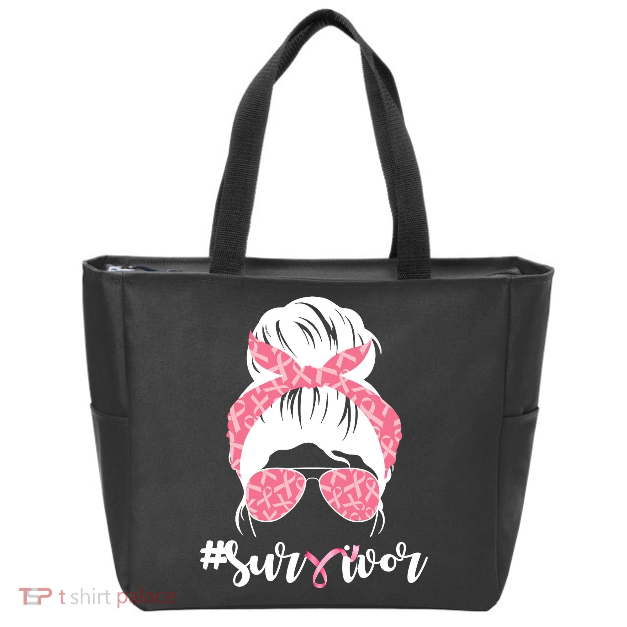 Survivor Breast Cancer Girl Tote Bag