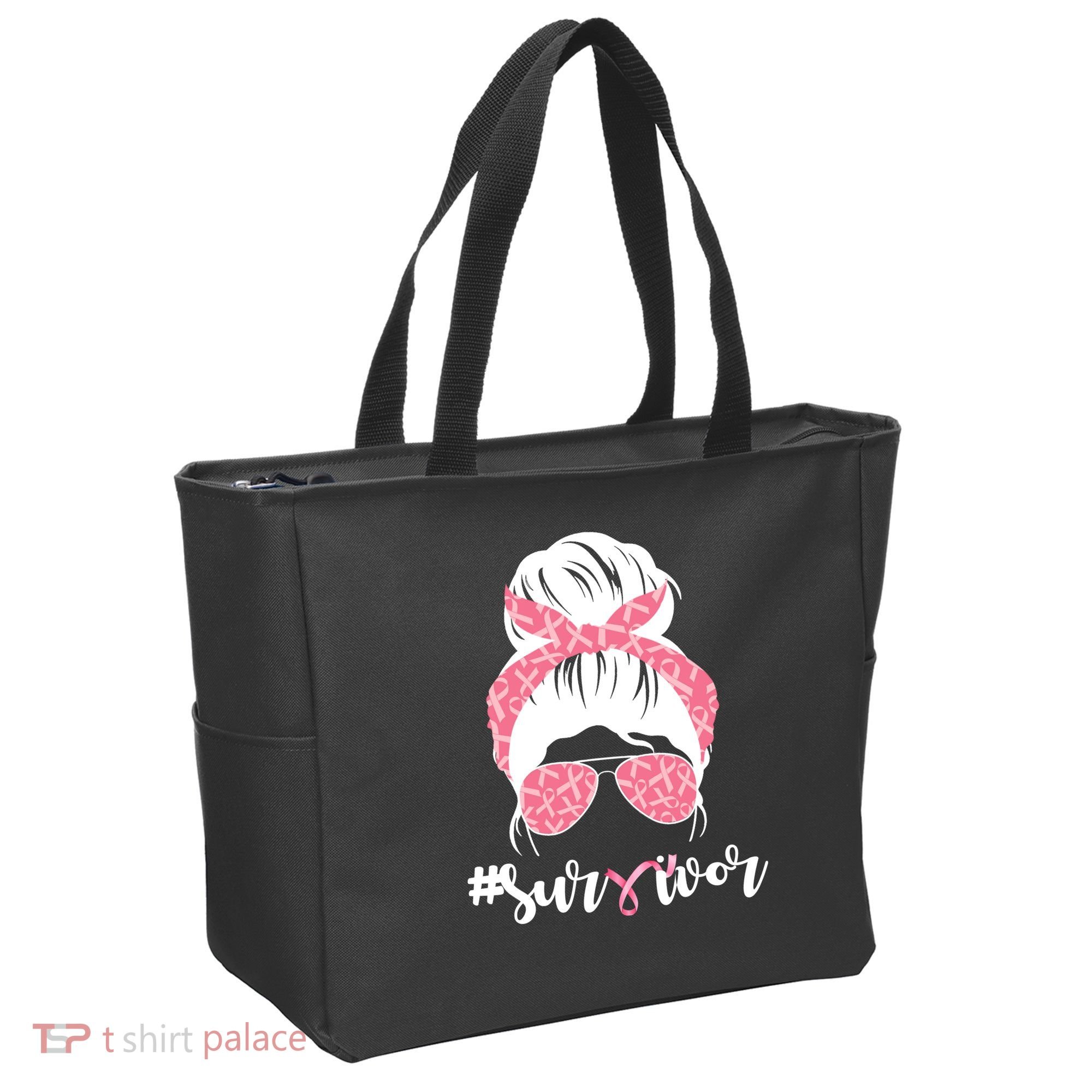 Survivor Breast Cancer Girl Tote Bag