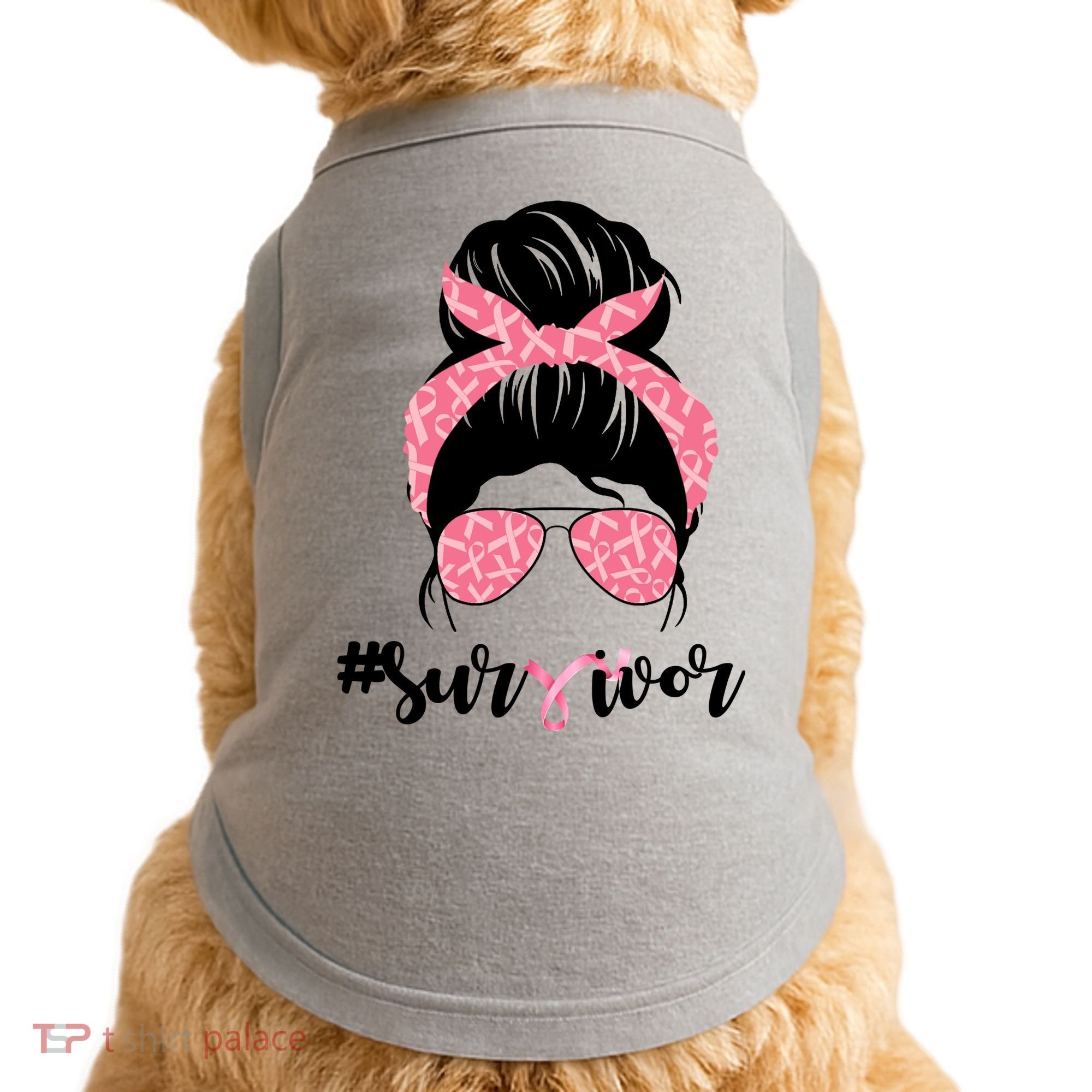 Survivor Breast Cancer Girl Doggie Tank