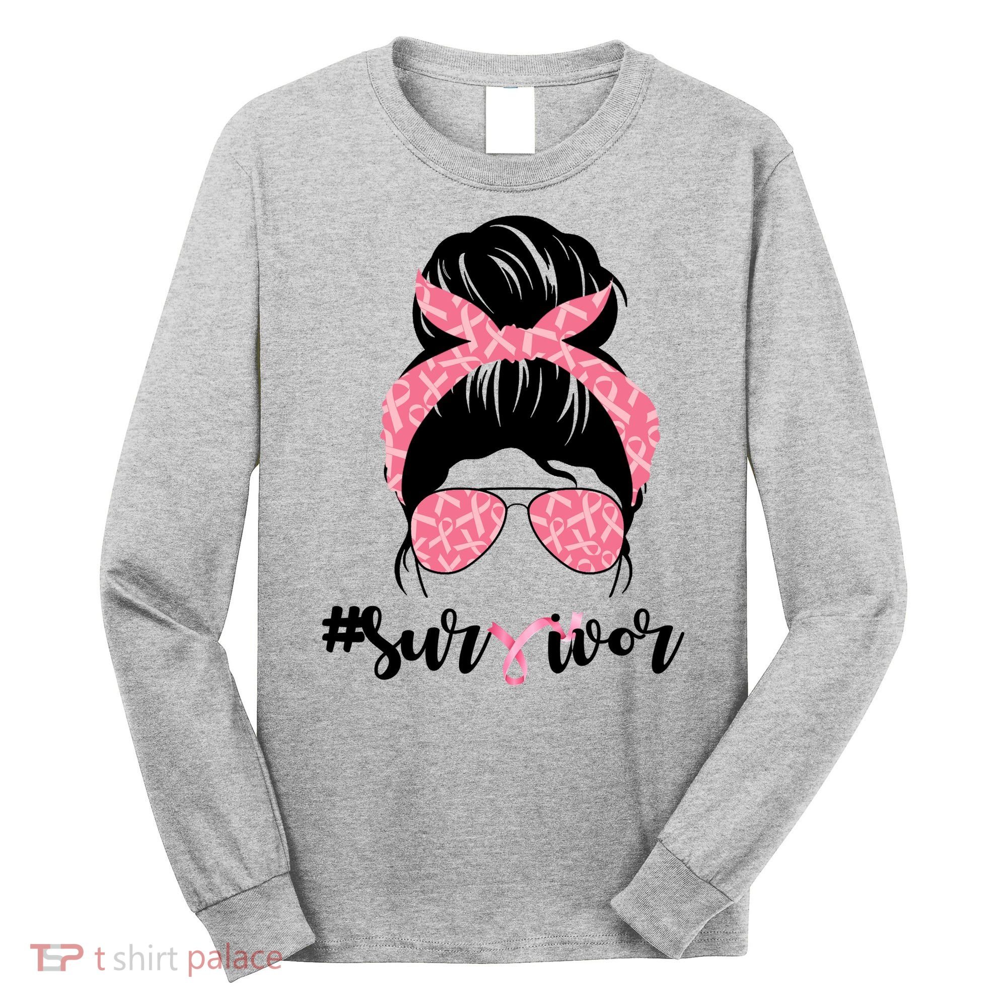 Survivor Breast Cancer Girl Long Sleeve Shirt