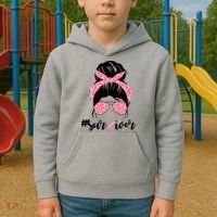 Survivor Breast Cancer Girl Kids Hoodie thumb 2