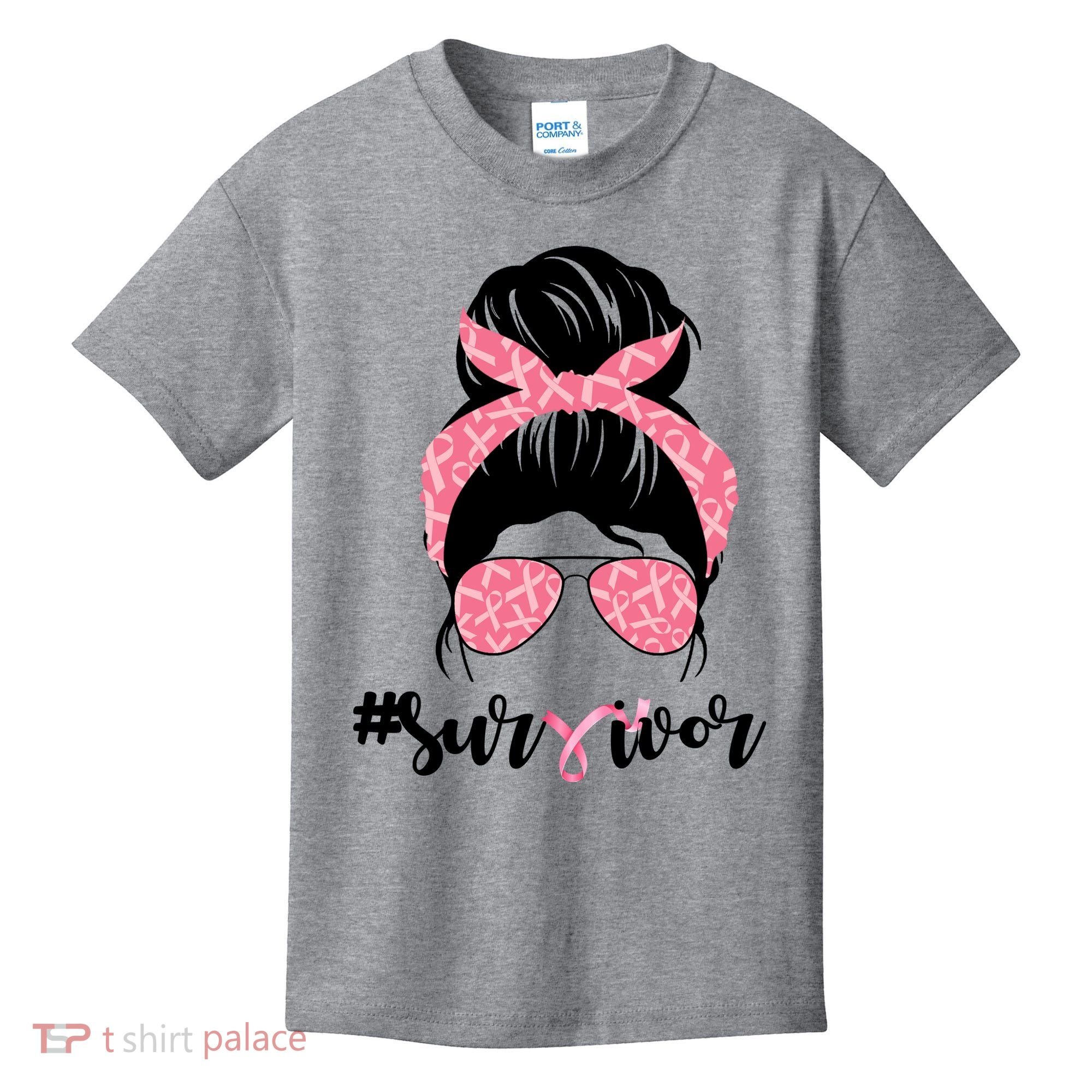 Survivor Breast Cancer Girl Kids T-Shirt