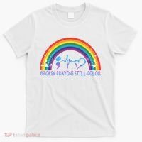 Semicolon Broken Crayons Still Color Suicide Prevention Awareness T-Shirt thumb 0