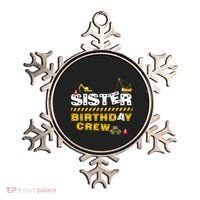 Sister Birthday Crew Construction Family Birthday Party Ornament thumb 0