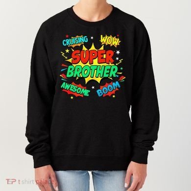 Superhero Brother Costume For Comic Book Birthday Women's Sweatshirt