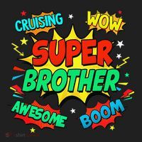 Superhero Brother Costume For Comic Book Birthday Women's Sweatshirt thumb 2