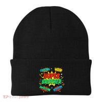 Superhero Brother Costume For Comic Book Birthday Beanie thumb 0