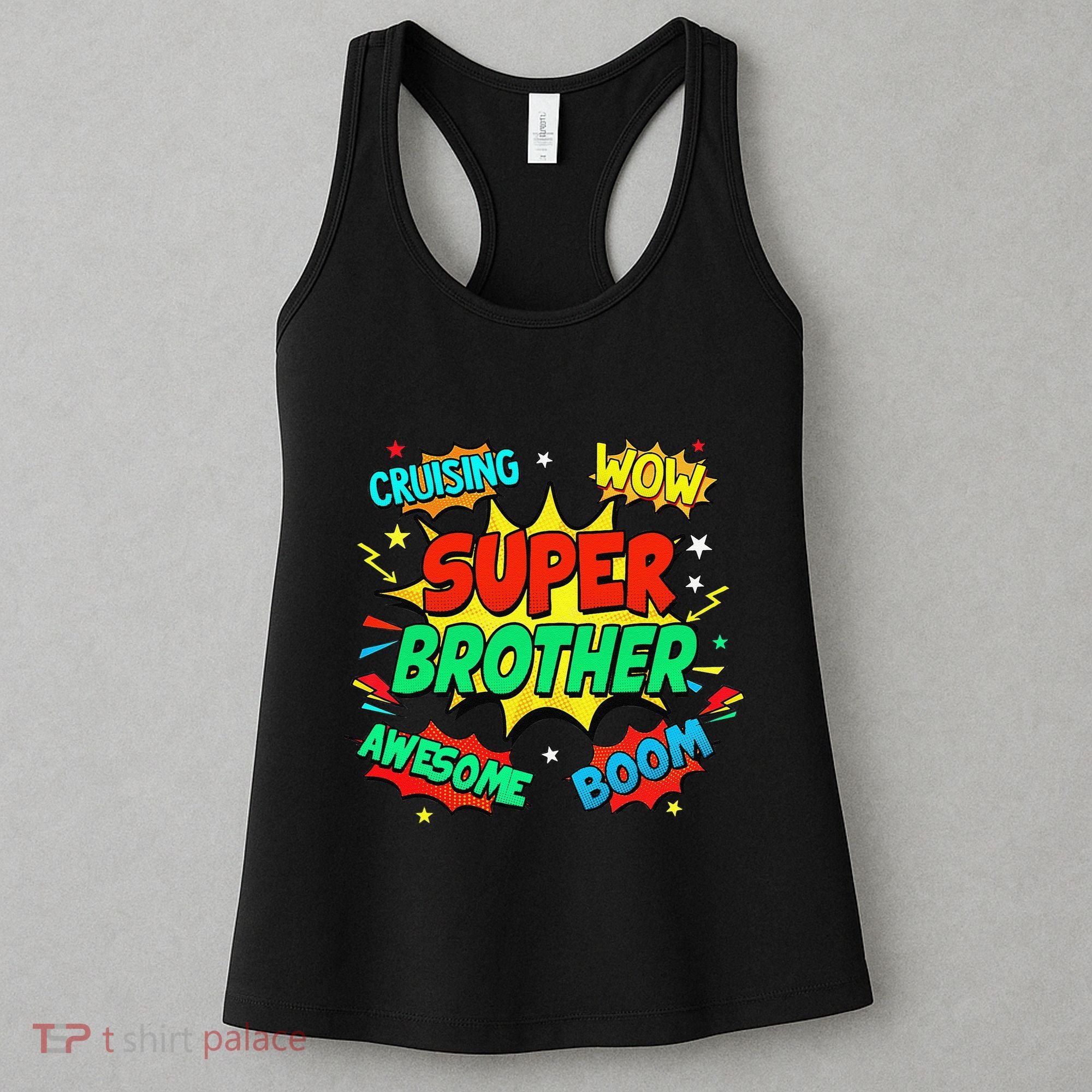 Superhero Brother Costume For Comic Book Birthday Women's Tank Top