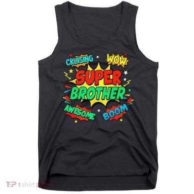 Superhero Brother Costume For Comic Book Birthday Tank Top