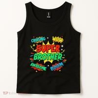 Superhero Brother Costume For Comic Book Birthday Tank Top thumb 2