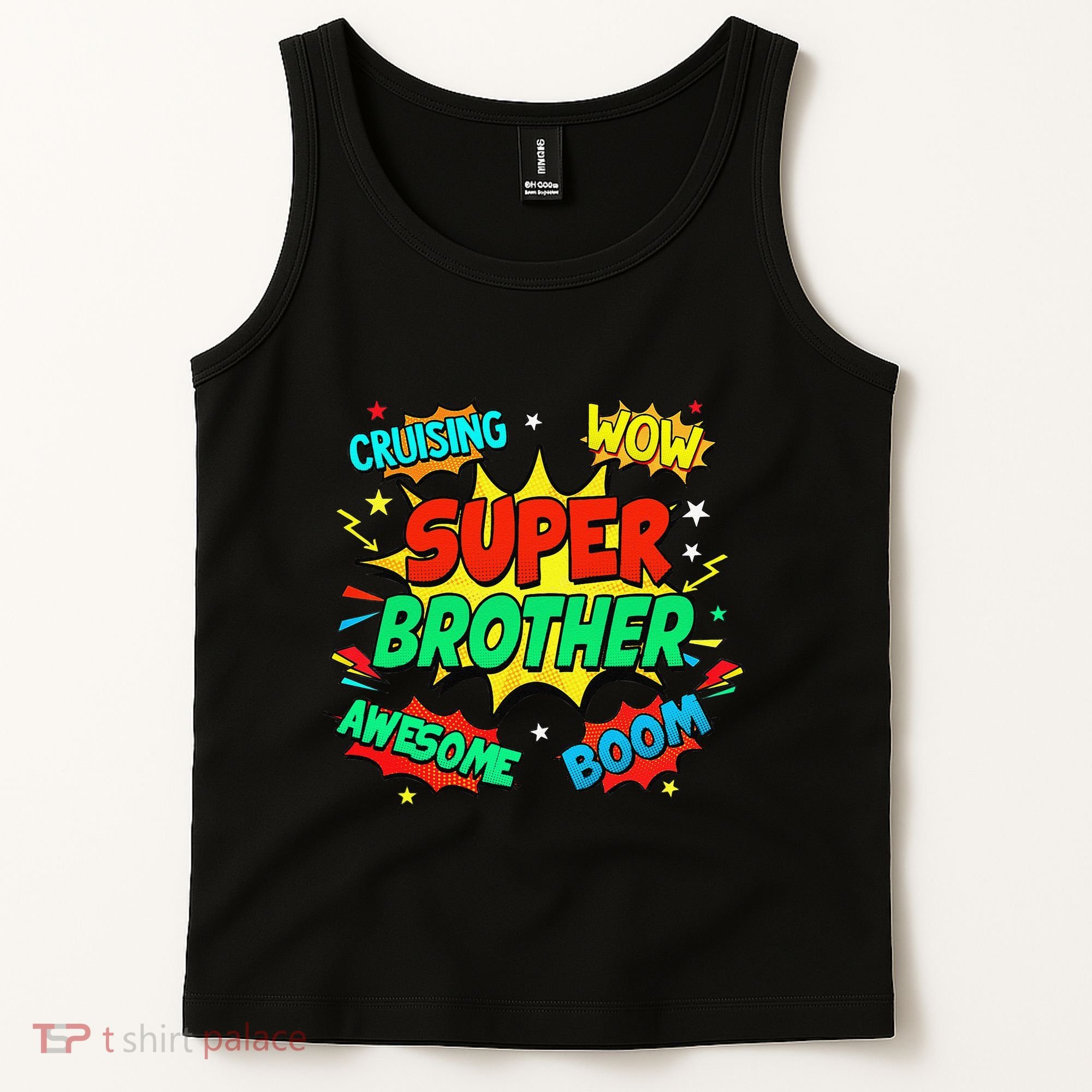 Superhero Brother Costume For Comic Book Birthday Tank Top