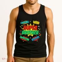 Superhero Brother Costume For Comic Book Birthday Tank Top thumb 3