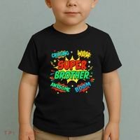Superhero Brother Costume For Comic Book Birthday Toddler T-Shirt thumb 2