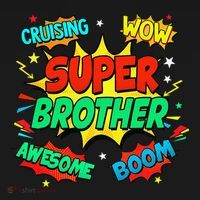 Superhero Brother Costume For Comic Book Birthday Toddler T-Shirt thumb 4