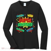 Superhero Brother Costume For Comic Book Birthday Women's Long Sleeve Shirt thumb 0