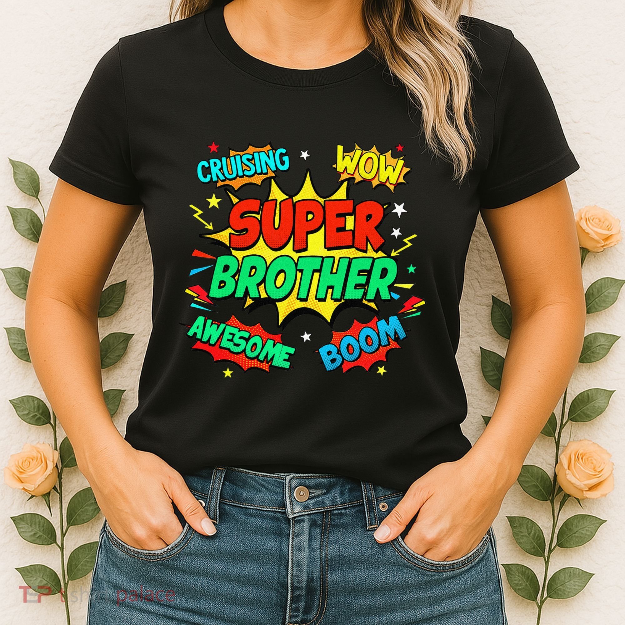 Superhero Brother Costume For Comic Book Birthday Women's T-Shirt