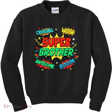 Superhero Brother Costume For Comic Book Birthday Kids Sweatshirt