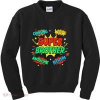 Superhero Brother Costume For Comic Book Birthday Kids Sweatshirt thumb 0